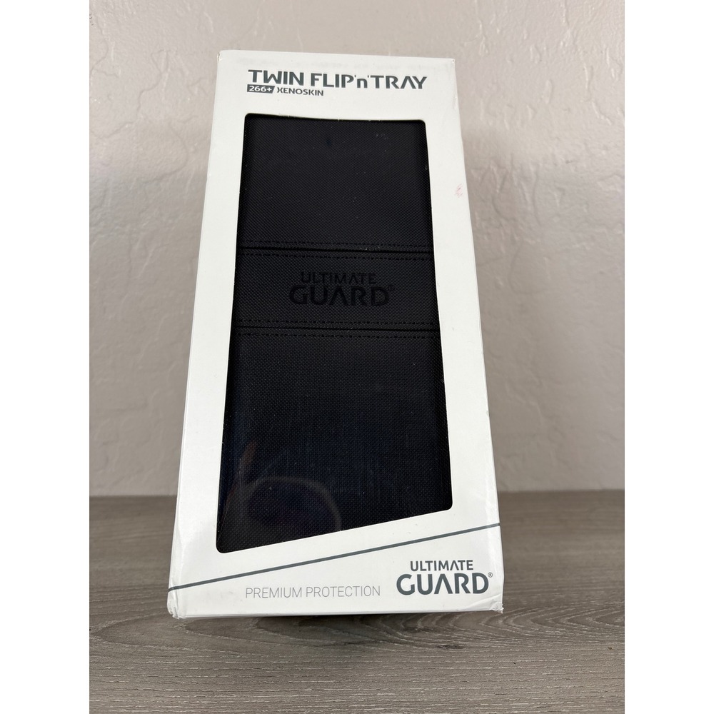 Ultimate Guard Twin Flip'n'Tray 266+ Xenoskin Black Deck Box Commander EDH